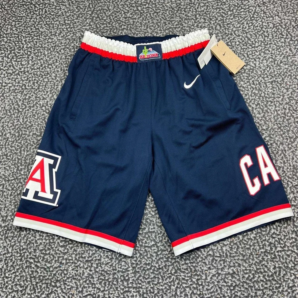 Nike Arizona Wildcats Basketball Shorts Men Large Navy Blue Dri-Fit NCAA New L